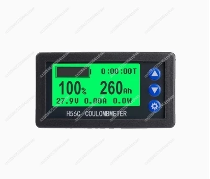 H56C DC 9-100V 200A Battery Monitor Hall Coulomb Meter Lithium Lead-acid Battery Capacity LCD Display