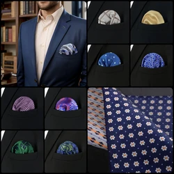 Pañuelo cuadrado de bolsillo para hombre, accesorio a rayas Multicolor, traje clásico de negocios, novedad de 2024