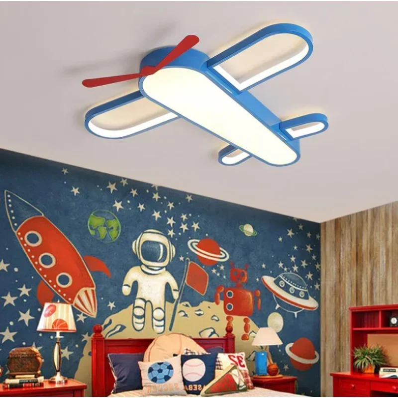 Led Ceiling Lamp Aircraft Modern Simple Bedroom Creative Cartoon Children's Room Boys and Girls Study Light