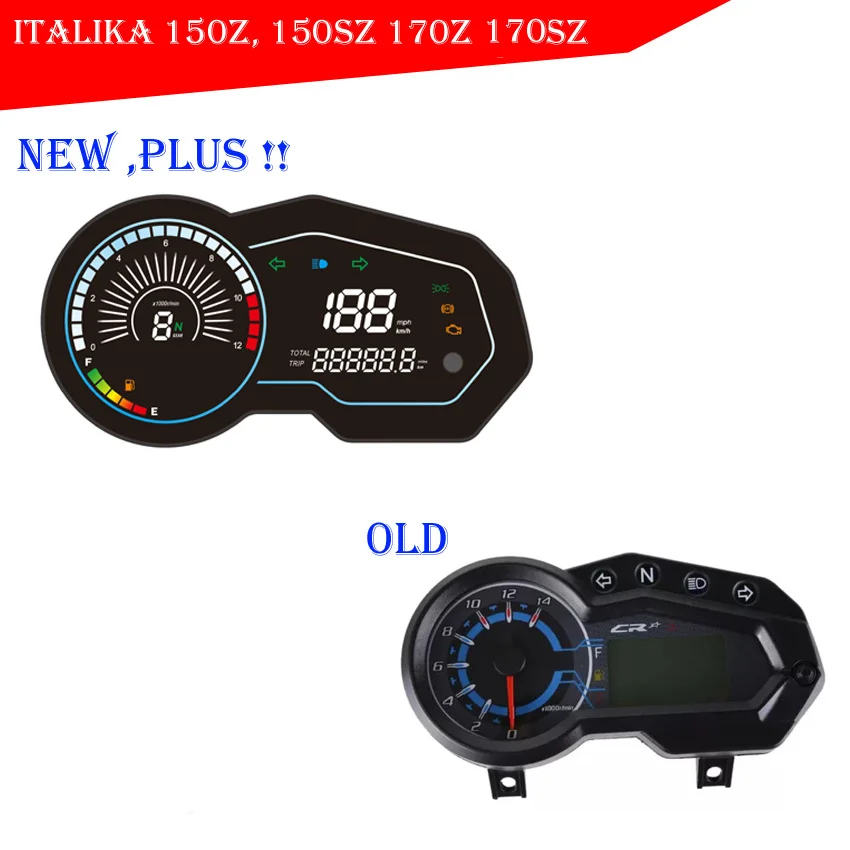 Motorcycle LED Speedometer for Mexico Colombia Ltalika 150z 150sz 170z