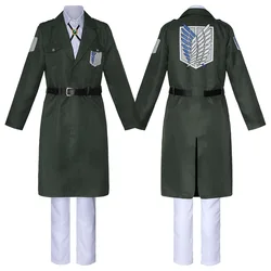 Angriff auf Titan Eren Levi Cosplay Kostüm Frauen Männer Shingeki No Kyojin Scouting Legion Soldat Jacke Mantel Windjacke Uniform