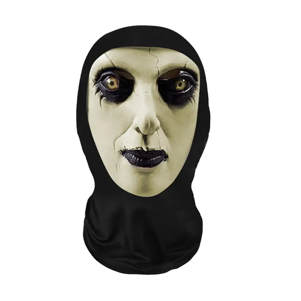 Halloween-Geistergesicht 3D-gedruckte Maske, dehnbares Netz, Vollgesichtsmaske, Totenkopf-Rollenspiel-Kopfbedeckung, Halloween-Cosplay-Horror-Balaclava – Detail 5