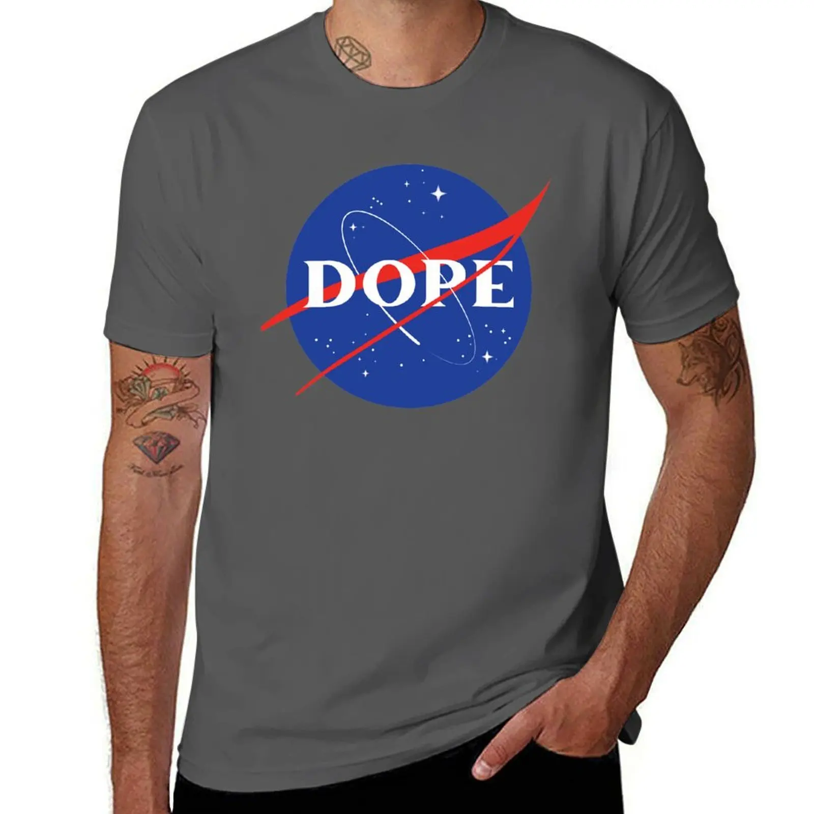 

Dope Space Administration T-Shirt t shirt man luxury cotton tshirt 100% cotton t shirts man 100% T-Shirt