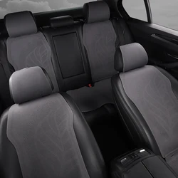 Car Seat Cushion Universal Backrest Four Seasons Ultra Thin Luxury Suede Ventilation Breathable Saddle Pad Small Waist Mat Cover