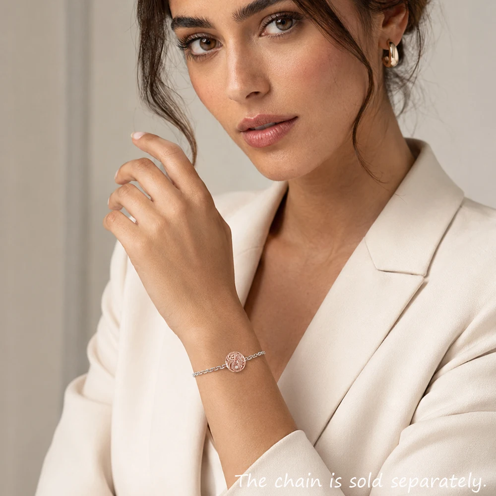 Roségoldene Perlen, Wassertropfen, 925er Sterlingsilber, Charm-Schmuck, Accessoires, trendiges Geschenk für Frauen – Detail 1