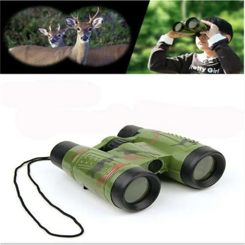 Télescope binoculaire professionnel pour enfants, observation des oiseaux, optique pliante, 4x46mm