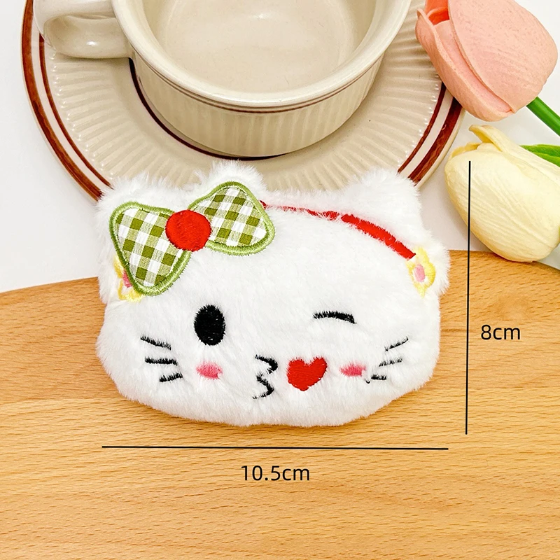 Kawaii Sanrios Hellokittys Plush Keychain Pendant Cute Cartoon Kitty Cat Plushie Key Chain Car Keyring Bag Hanging Girls Gifts