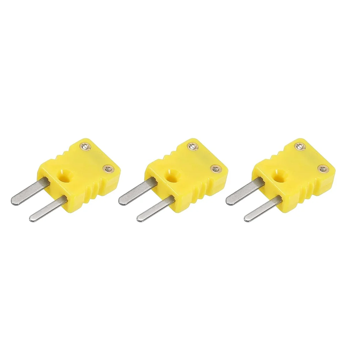 Mini Type K Thermocouple Connector Male Plug Adapter High Temperature 120℃ (248℉) for Thermocouple Sensor Probes HOT