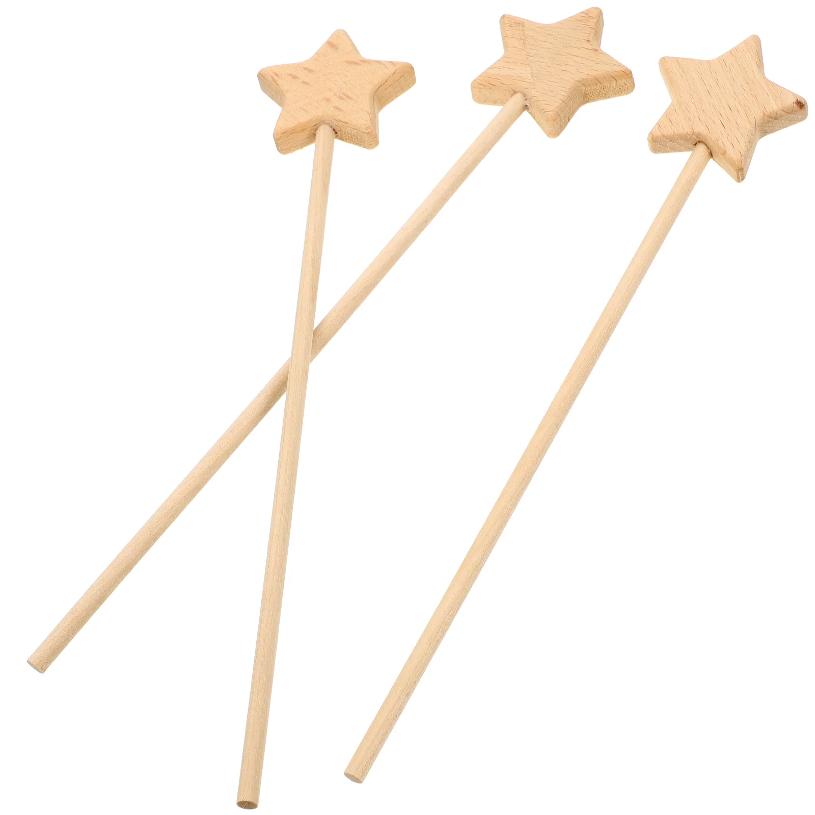 3pcs Unfinished Star Fairy Wand DIY Graffiti Fairy Sticks Fairy Cosplay Props Kids Toy unfinished fairy wand for DIY