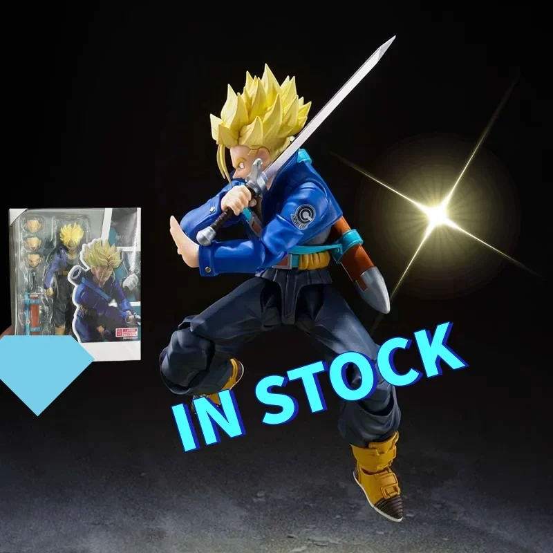 

Лидер продаж на складе, мгновенный корабль SHF Trunks, экшн-фигурка Shfiguarts Dragon Ball, коллекция Future Boy, подарок ребенку, аниме-фигурка