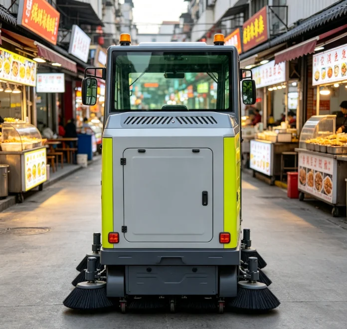 Ride on Full Closed Electric Auto 6-8 Hours Continuous Working Ride-On Sweeper Electric Battery Road Washer