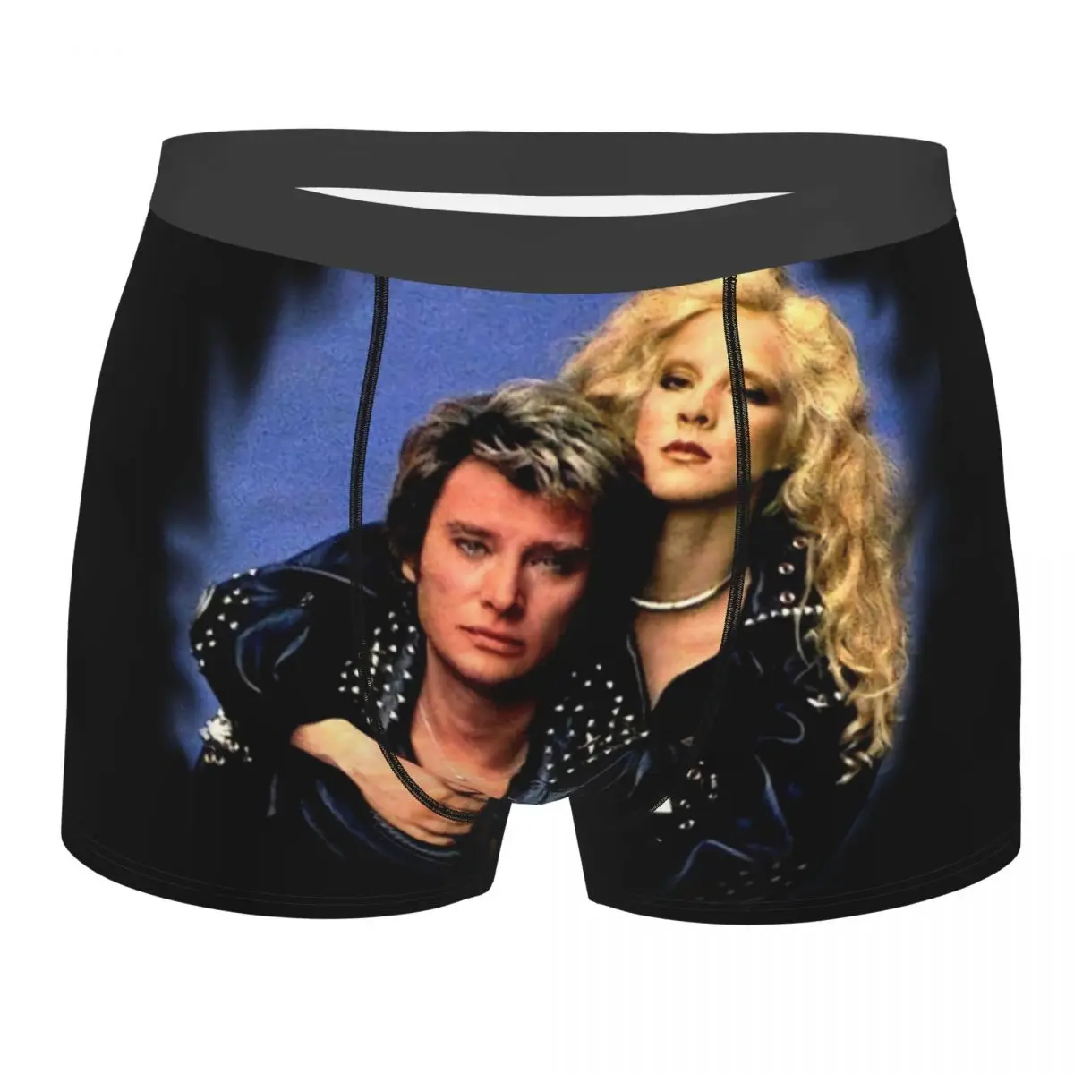 

Мужские боксерские шорты Johnny Hallyday с 3D принтом, дышащие, для певцов, французские, нижнее белье, трусы