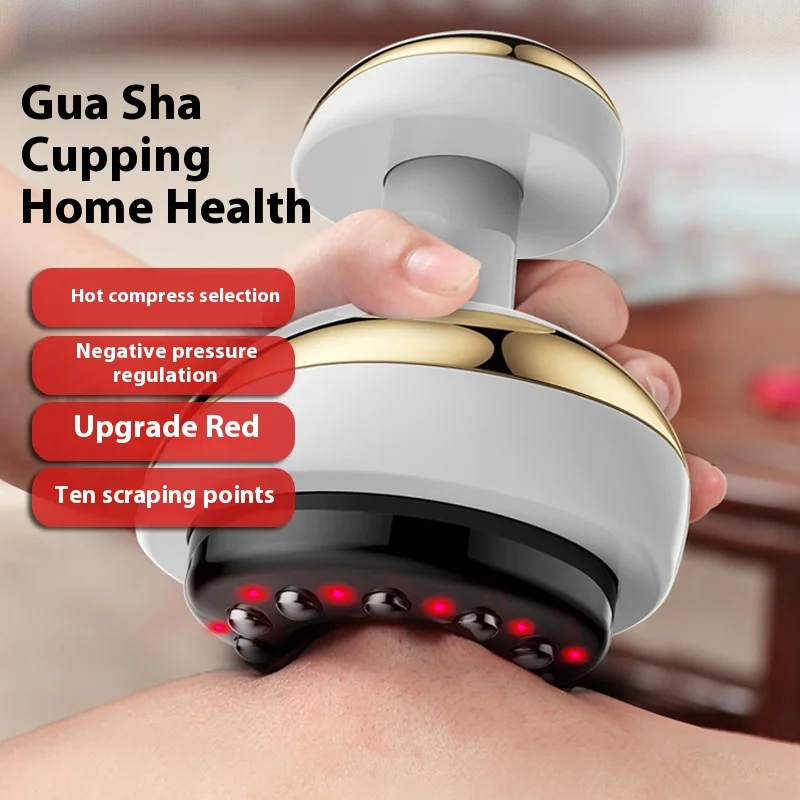 New 10 Magnetic Heads Rechargeable Anti-Cellulite Gua Sha Tools Professional 6/9 Gears Electric Massager Vacuum Cupping Device