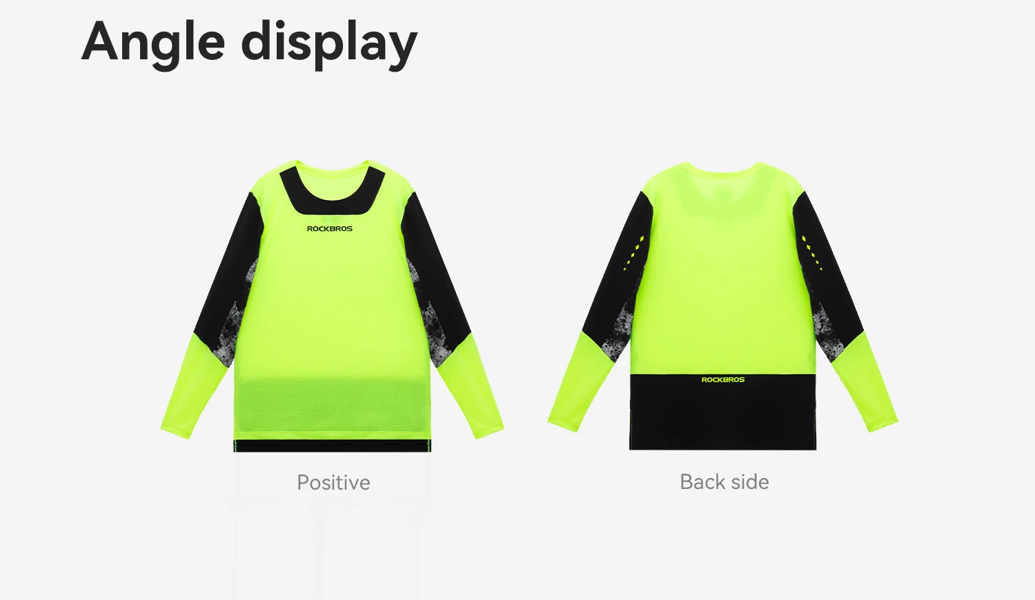 ROCKBROS Bicycle Jerseys Long Sleeves Pullover T-shirts Men Breathable XC Sports Tops MTB Road Bike Cycling Jackets Summer