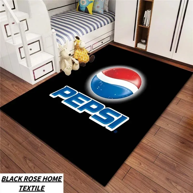 Alfombra P-pePsi-CC-cOla, alfombra de bienvenida para entrada de dormitorio, sala de estar, sofá, mesa de té, alfombra grande, juegos para niños, alfombra antideslizante