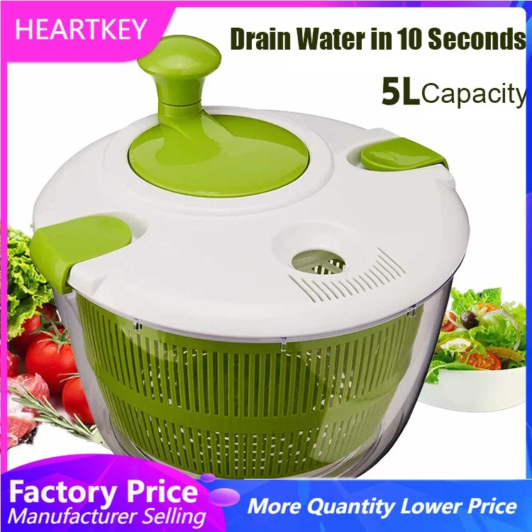 

Multi-Use Food Strainers Drain Basket Rotary Handle Fruit Washer Quick Dry Vegetable Lettuce Dryer Salad Tools Spinner
