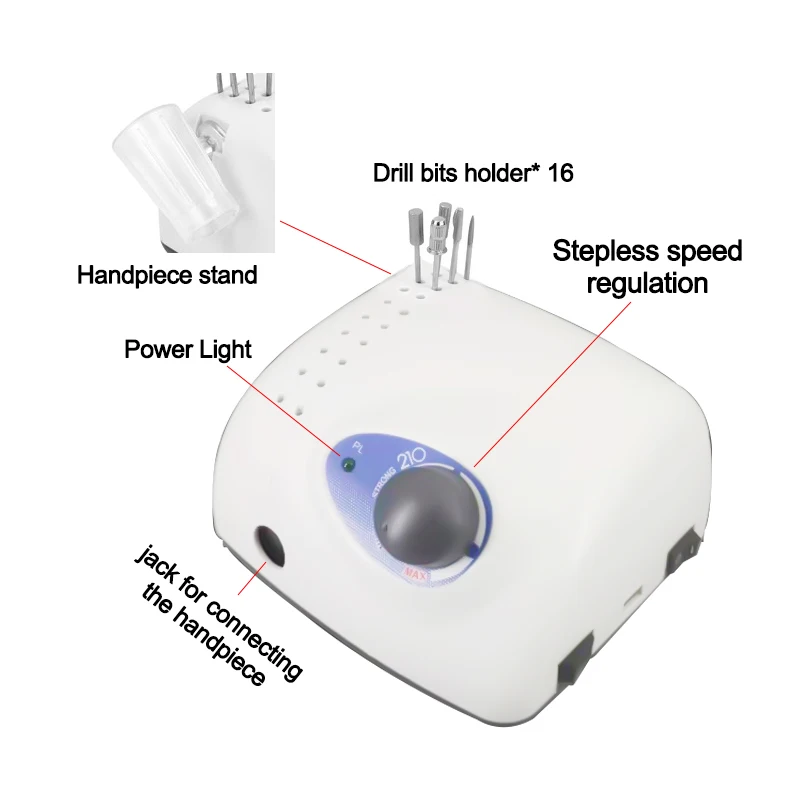 OEM Dental Polisher 210 105L Micro Motor Handpiece Dental Micromotor Lab Equipment for Professional Dental Care