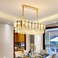 Vrygle Modern Crystal LED Chandelier Ceiling Lights Pendant Lamp for Living Room Dining Room Home Decor