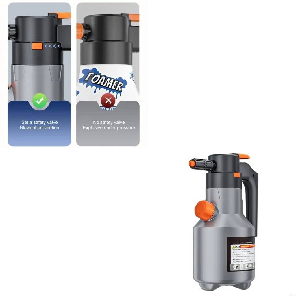 

2Liters Electric Foam Sprayer Paring Poam Sprayer Can USB C Перезаряжается
