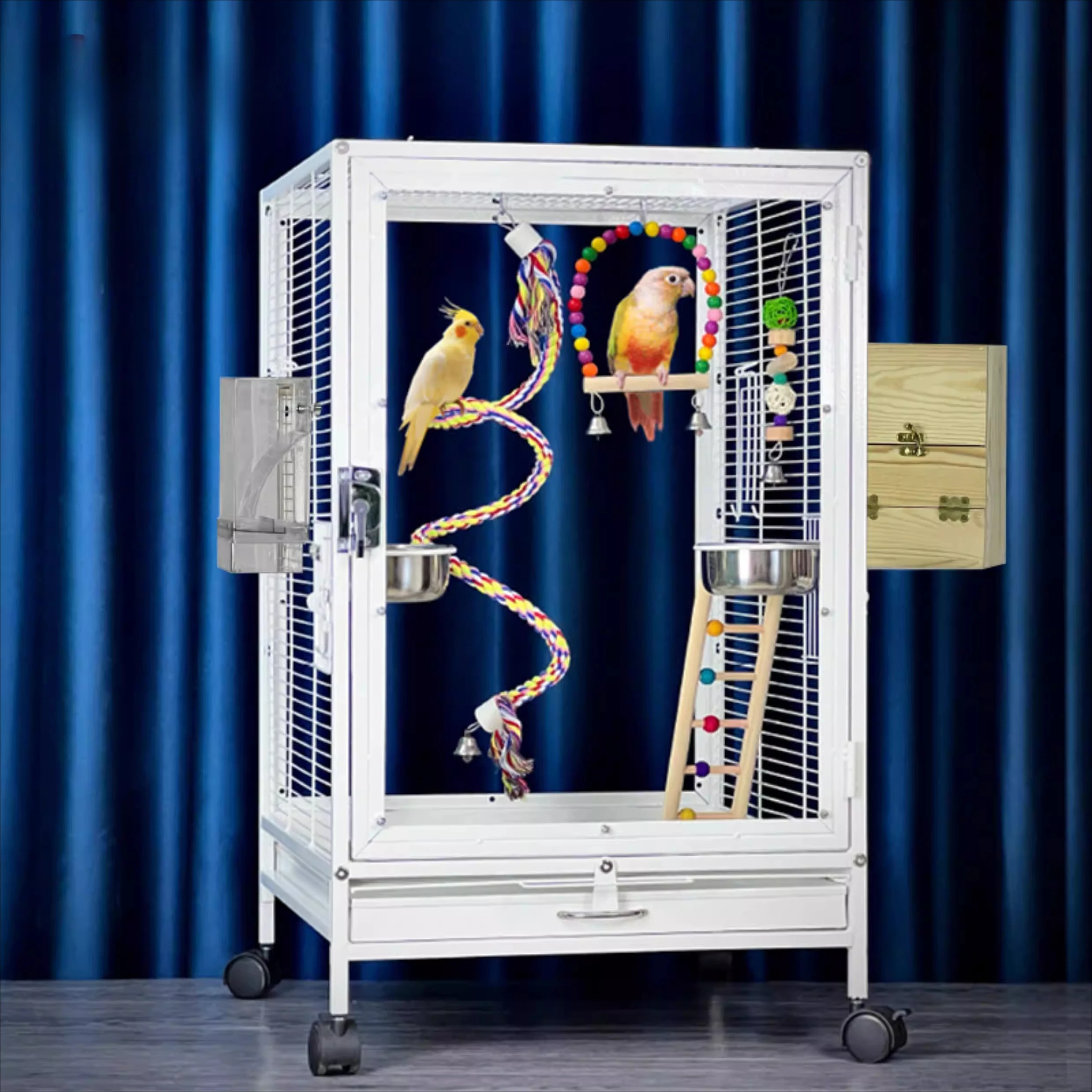 

Lovebird Houses Bird Cages Aviary Quail Pigeon Outside Hammock Bird Cages Indoor Flight Luxury Jaula Para Canarios Pet Supplies