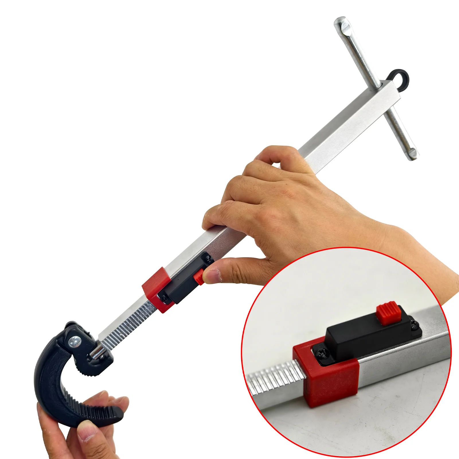 

10 to 17in Telescoping Basin Wrench Cr V Steel 180° Rotatable Sink Faucet Wrench with 1.25 to 2.5in 0.39 to 1.25 Jaw Capacity