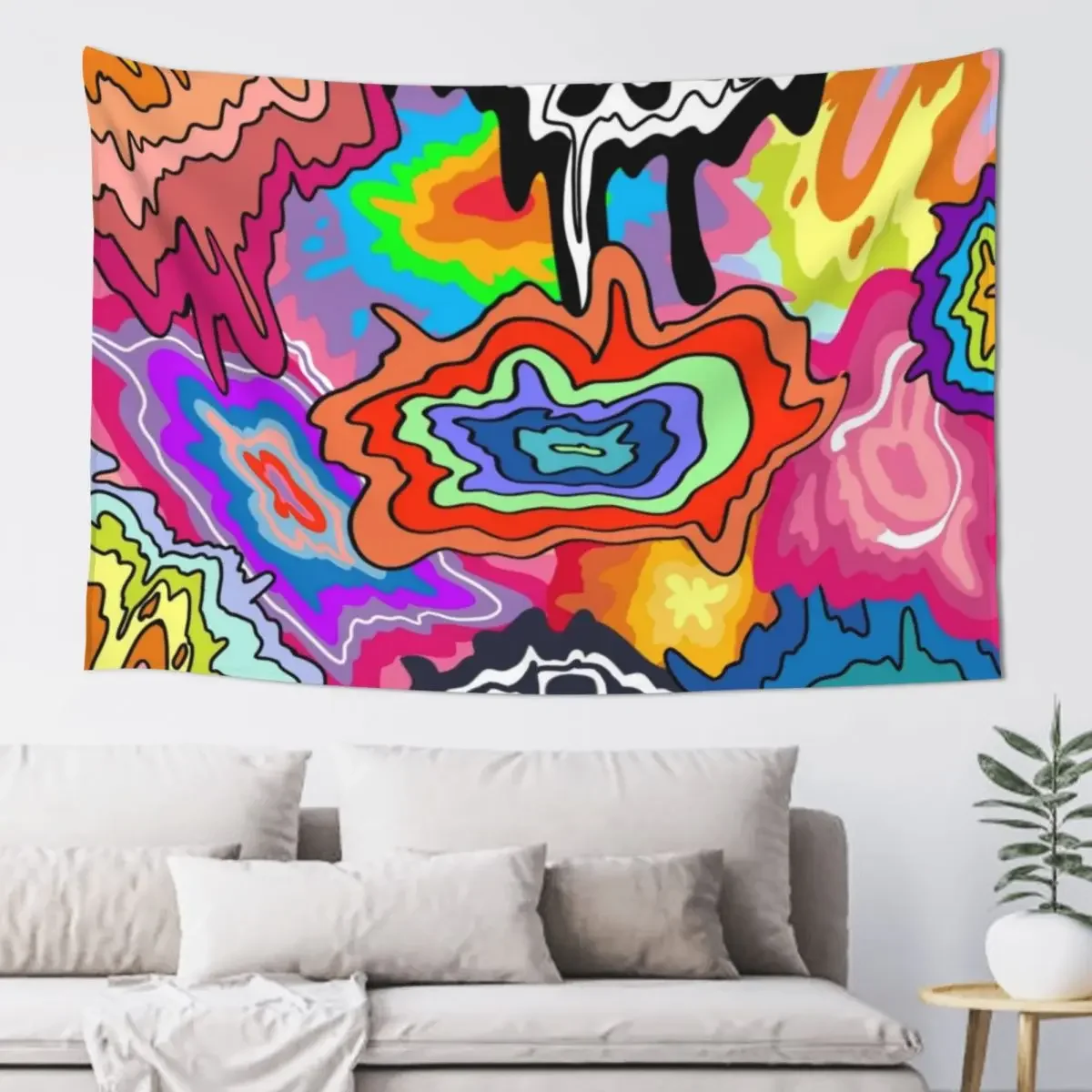 

trippy Tapestry Cute Decor Bedroom Deco Decoration Pictures Room Wall Room Decorating Aesthetic Tapestry