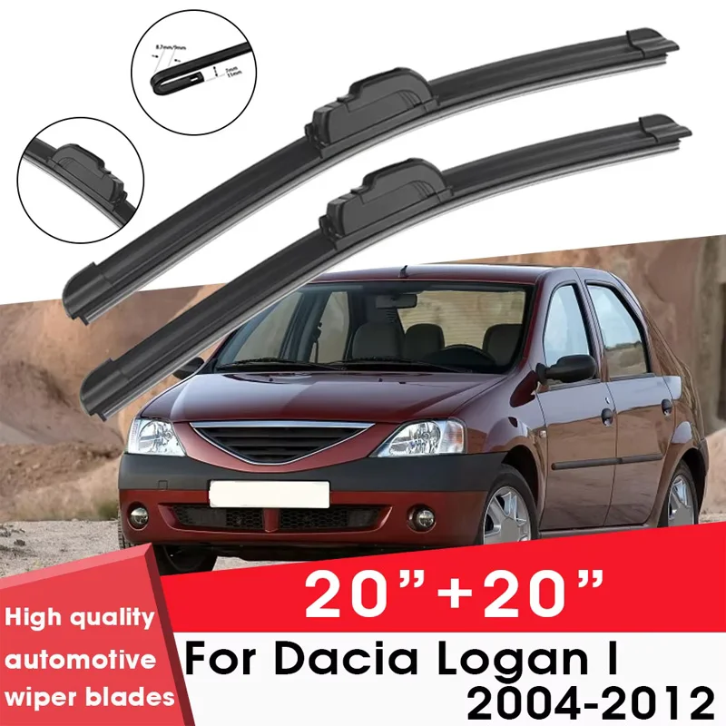

BEMOST Car Wiper Blades Front Window Windshield Rubber Refill Wiper For Dacia Logan I 2004-2012 20"+20" Car Accessories