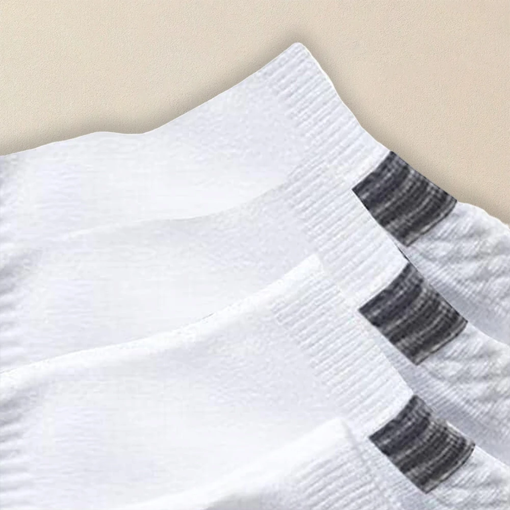 5 Pairs Men Minimalist Ankle Socks Fashionable Versatile Breathable Socks Comfortable Antibacterial Odor Resistant Casual Socks