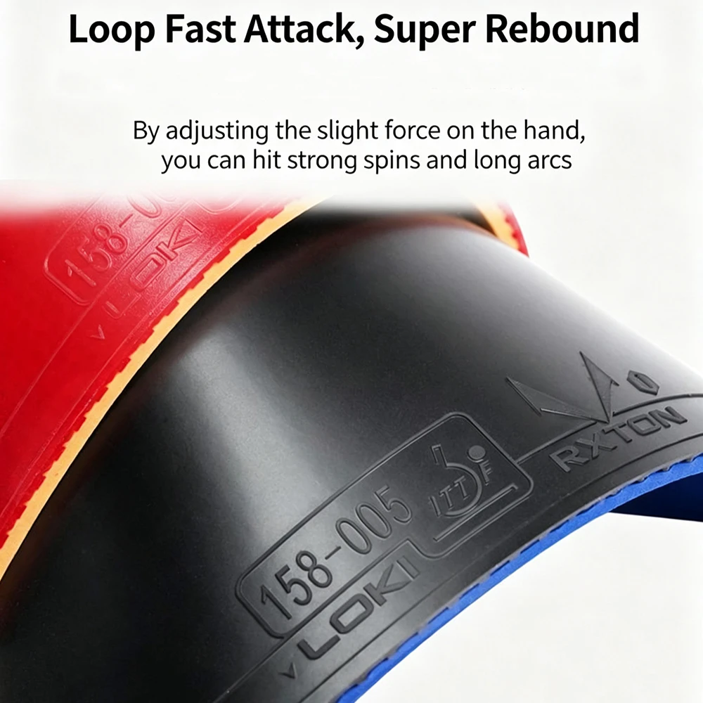 Original LOKI RXTON 1 Train Table Tennis Rubber Entry Level Ping Pong Rubber Sheet Look Fast  Attact Table Tennis Blade Rubber