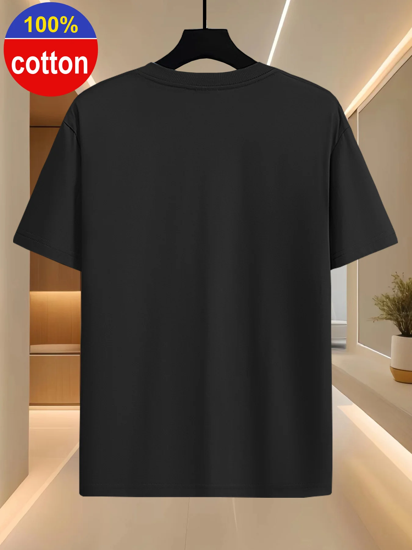 Men's 180G Pure Cotton Half Sleeve Minimalist Retro Classic Summer Inner Wear