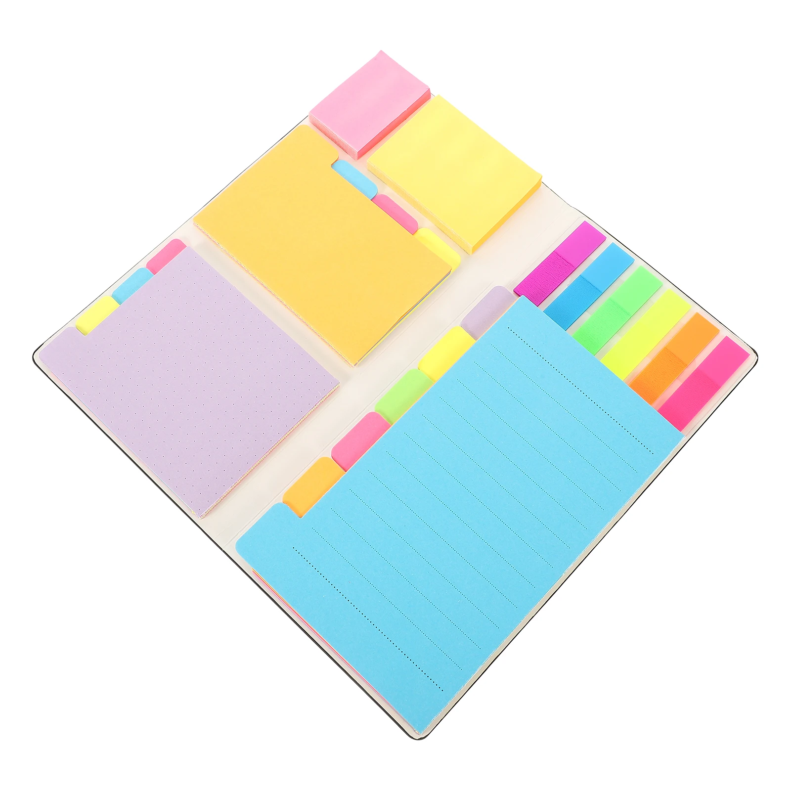

Multi-color Sticky Notepads Self-adhesive Memo Pads Pocket Notebook Students Tabs Lightweight Office School Supplies Removable