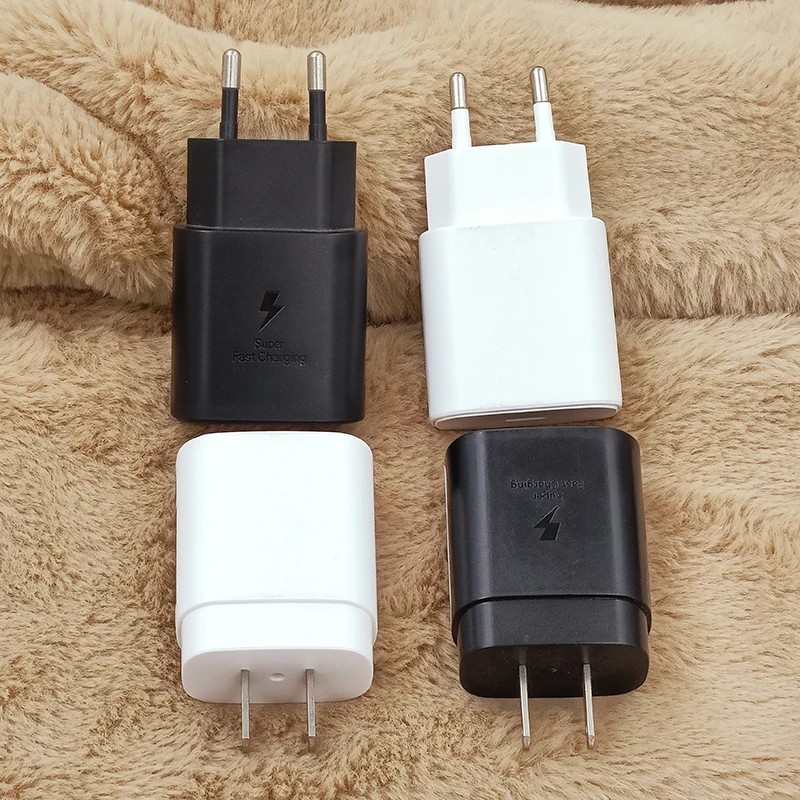 EP-TA800 Samsung 25W Super Fast Charger EU/US Power Adapter Dual Type C Cable For Galaxy ZFlip 3 4 5G S23 S22 S21 Ultra Note 10+