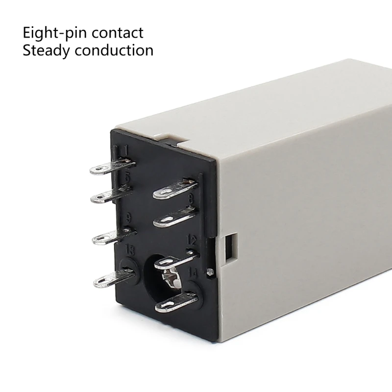 Power On Time Relays Delay Timers With Base Socket 60 Seconds Timers Timing Time Relays Power-on Delay Rotary Knob Enduring