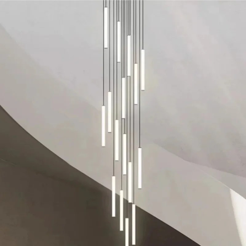 

Modern Simple LED Pendant Lights for Living Dining Room Food Tables Staircase Chandelier Home Decor Hanging Light Fixture