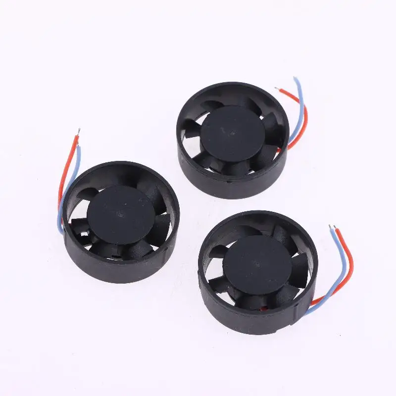 Nuevo 10 Uds DC6-12V 40mA faro LED automotriz lente ventilador de refrigeración diámetro Circular 29mm accesorios DIY para coche