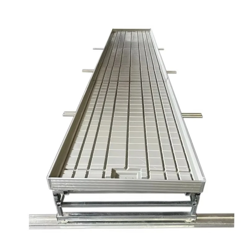 

4 * 12 feet mobile v-rail rolling table for herbs