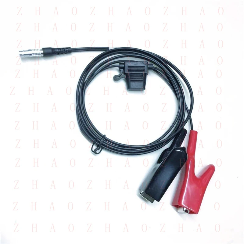 L+ for  Hemisphere S320 GPS External Power Cable 2-pin to Alligator Clips 12V