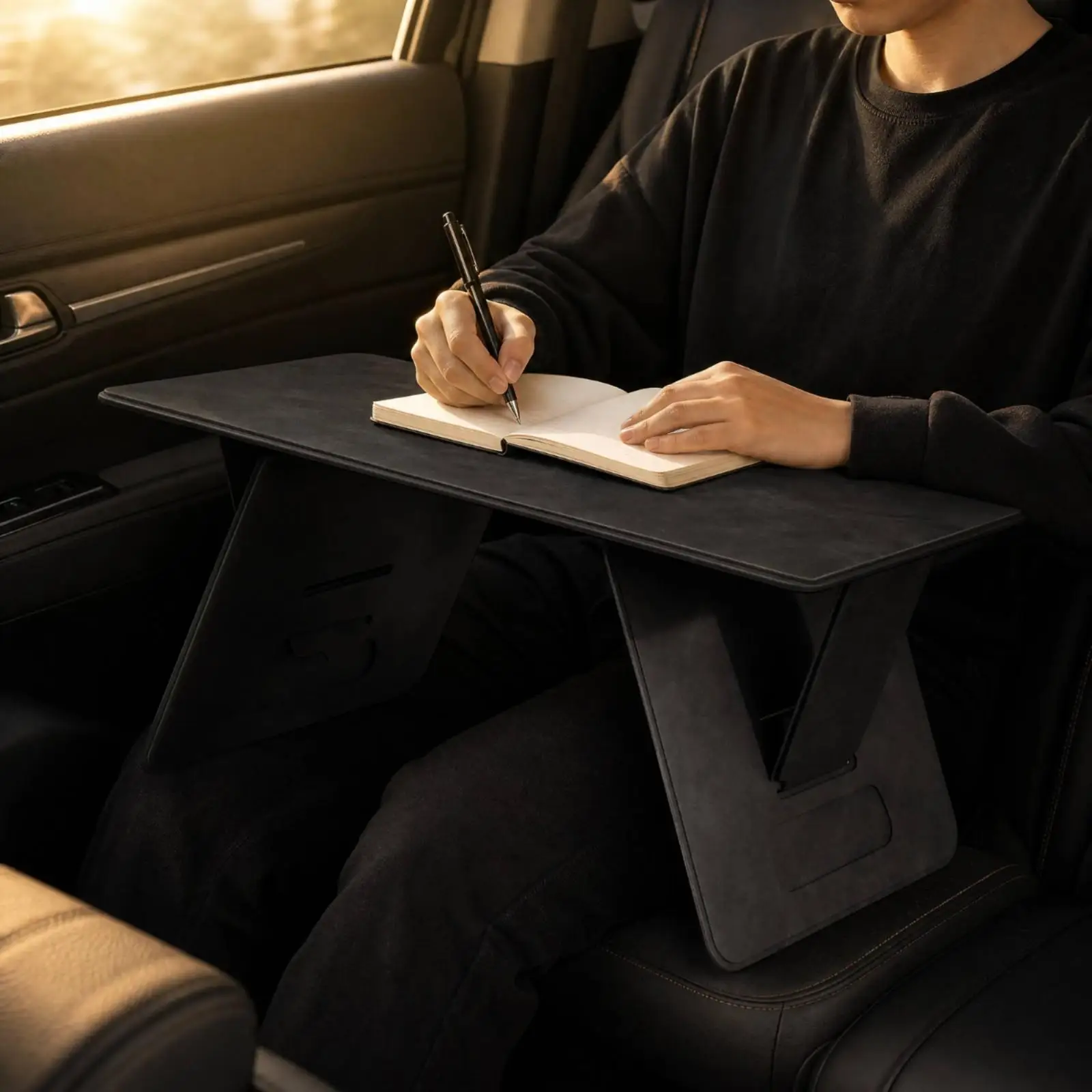Adjustable Height Car Desk Stable Foldable Car Table Portable Multifunctional for Adults, Schoolwork, Road Trips