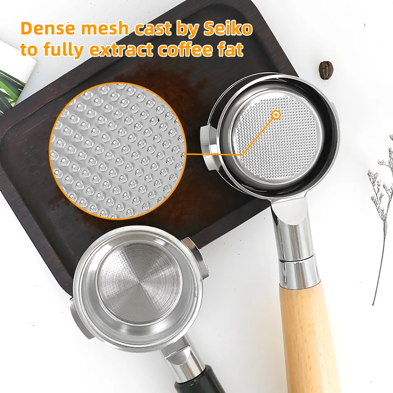 58mm Bottomless Portafilter For Breville BES920 980 990 Stainless Steel Naked Coffee Handle With Filter Basket Barista Tools