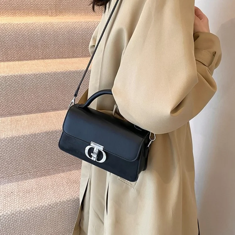 

Популярная женская сумка через плечо, дизайнерская сумка из натуральной кожи, классический элегантный вид с несколькими карманами, женская сумка