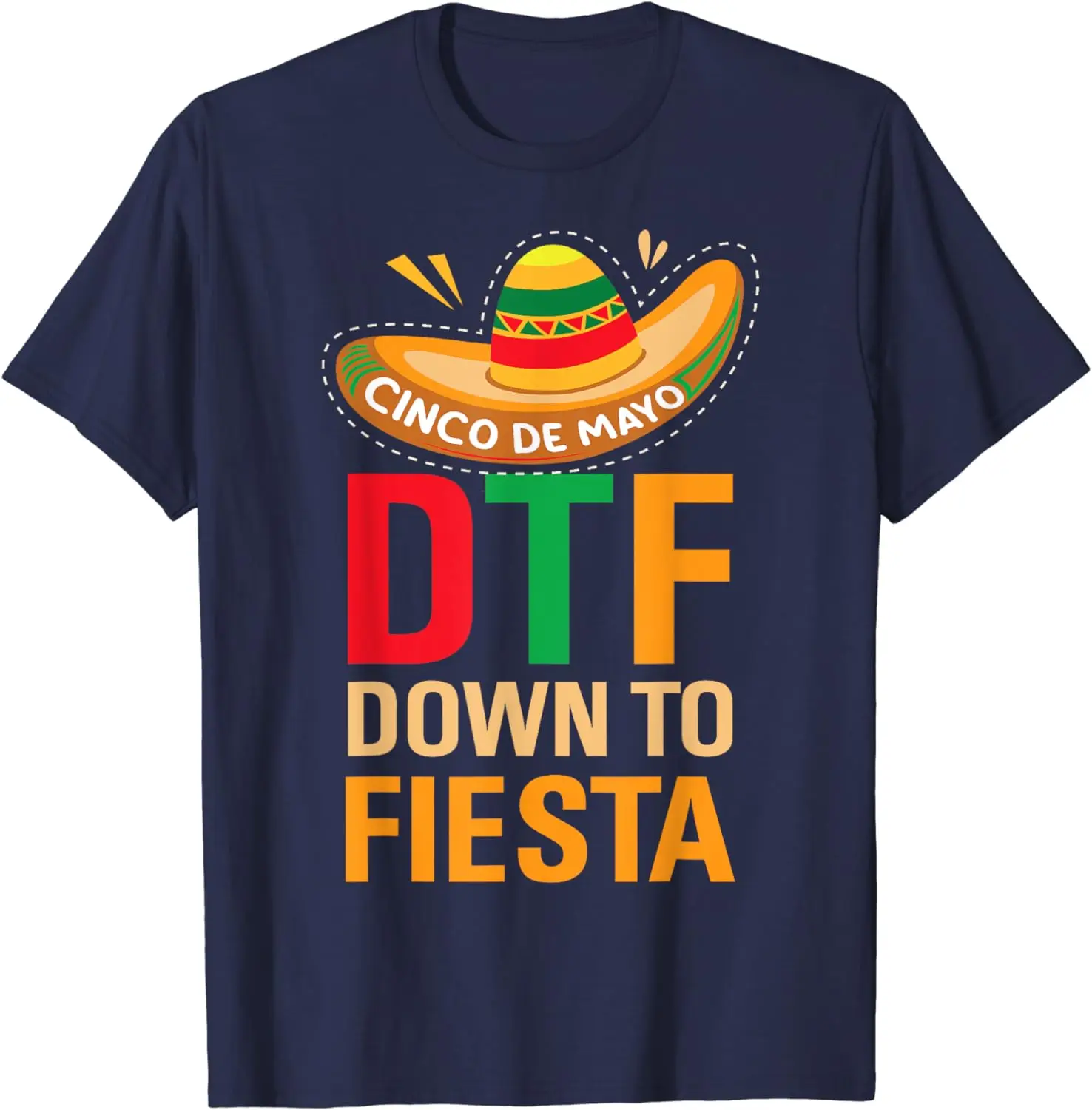 Funny Unique Summer Tees Top Cotton Graphic T Shirts Down To Fiesta Mexico Mexican Cinco De Mayo Taco DTF Shirt Camiseta Hombre