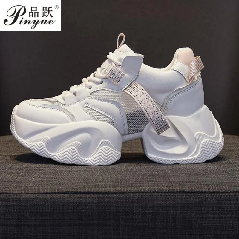 

8cm New Retro Women Shoes Spring Platform Shoes High Quality Casual Sneakers Fashion Designer Shoes Versatile Vulcanized shoes