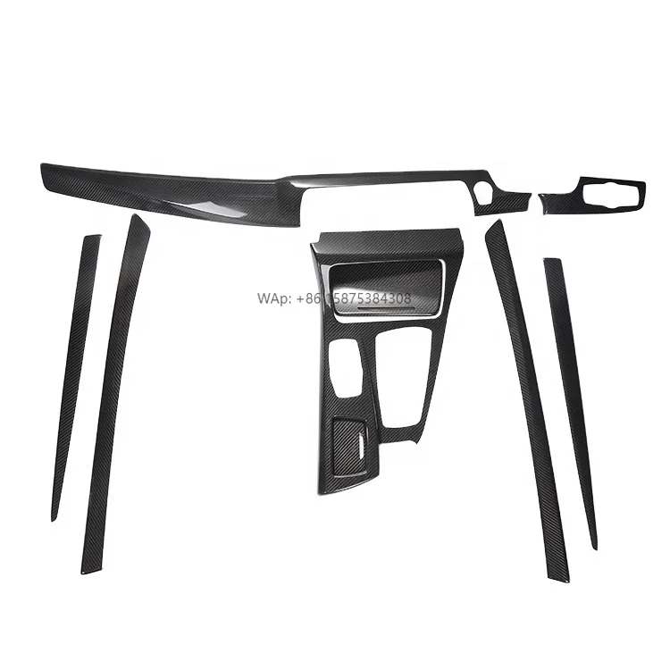 

Real Carbon Fiber Car Interior Parts Car Interior Trim Dashboard Trim RHD for F10 5series 2011-2017