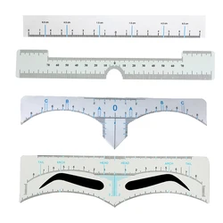 20pcs Disposable Microblading Eyebrow Stencil Eyebrow Ruler Sticker Measure Shaping Tools Permanent Makeup Accessory PMU Supply