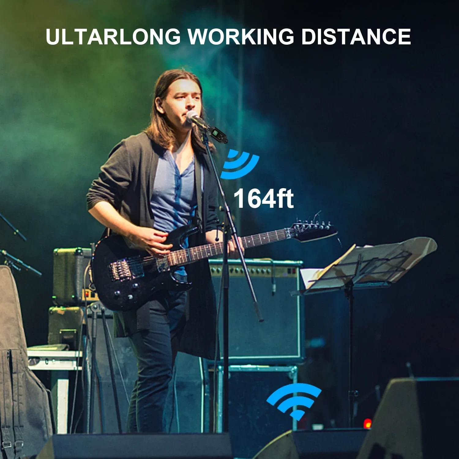 2025 transmissor e receptor conversor de microfone sem fio uhf para microfone dinâmico receptor de guitarra adaptador de transmissão novo