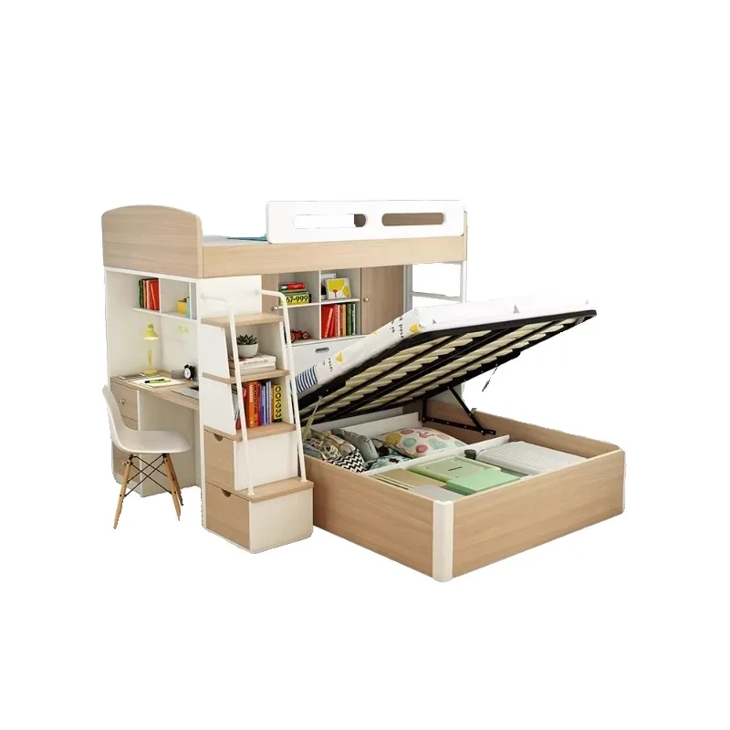 Combination of upper and lower bunks, mother bed, multifunctional high and low bed upper and lower bunksk