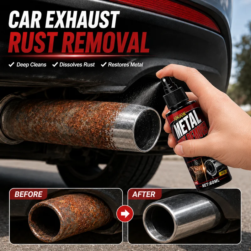 Universal Rust Remover Revitalizing Spray for Car Wheels & Metal Surfaces, Strong Decontamination, Smooth & Reliable