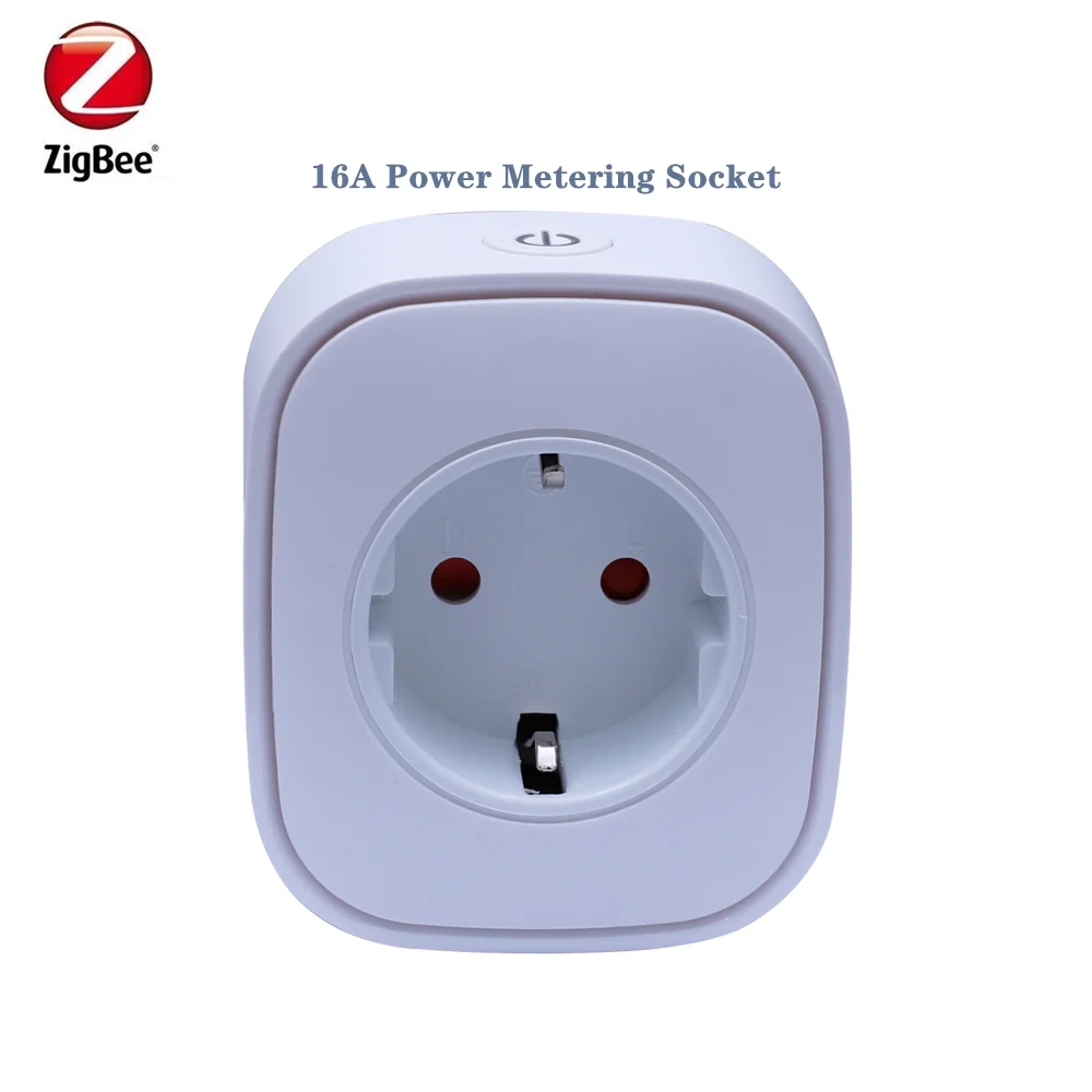 Heiman Zigbee3.0 16A Power Metering On Off Socket Control Home Appliances by App Compatible With Zigbee2MQTT