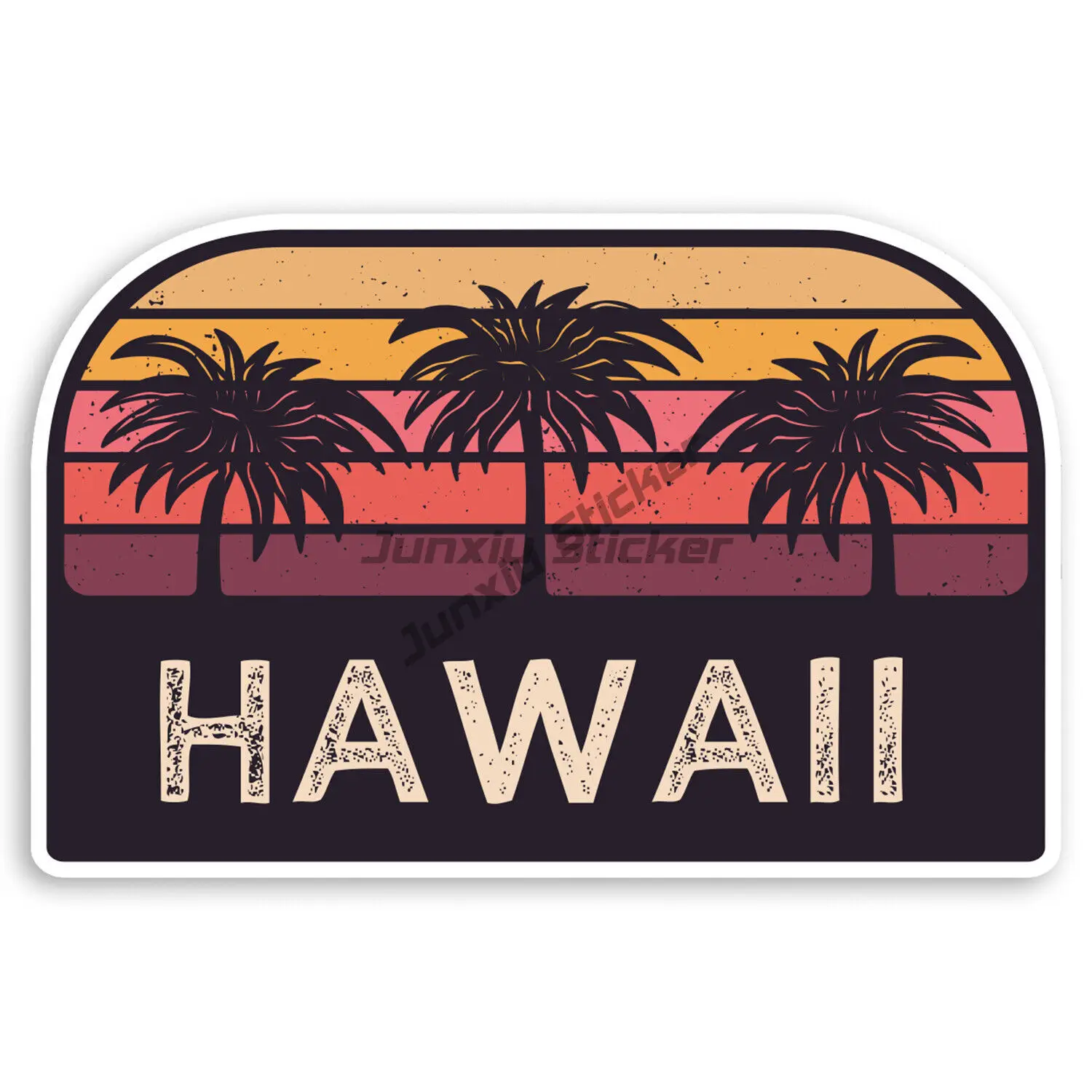 

Classic Design Rustic Hawaii Vinyl Stickers - Holiday Travel car Luggage Sticker Laptop Accessories sticker GUITAR