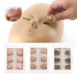 Eyelash Extension Training kit Silicone Mannequin Model Head Replacement Eyelids Makeup Dolls Face Practice Dummy Cosmetic Model